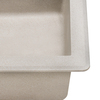 Ruvati 33"x22" Dual-Mnt Granite Composite Sgl Bowl Kitchen Sink, Caribbean Snd RVG1033CS